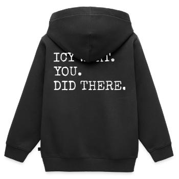 funny baby funny gym funny sayings fun - Kinder Premium Organic Zip Hoodie - Schwarz - Hinten - AI Model Kid Male (0cm)
