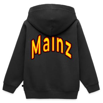 Mayence - Sweat Premium à capuche zippé enfant bio - noir - Dos - AI Model Kid Male (0cm)