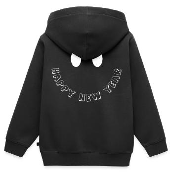 Bonne année ! - Sweat Premium à capuche zippé enfant bio - noir - Dos - AI Model Kid Male (0cm)