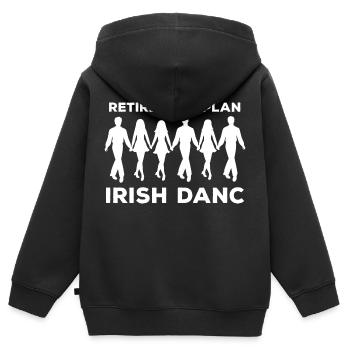 Dancing Dance Music - Kids Premium Organic Zip-up Hoodie - black - Back - AI Model Kid Male (0cm)