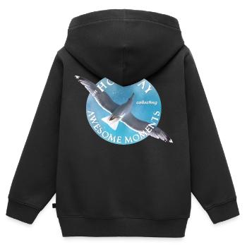 Holidays Travel Leisure - Kids Premium Organic Zip-up Hoodie - black - Back - AI Model Kid Male (0cm)