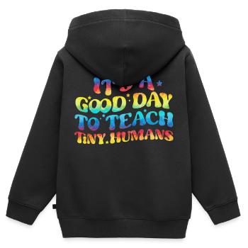 Lehramt Grundschule Lehramt Lehramt - Kinder Premium Organic Zip Hoodie - Schwarz - Hinten - AI Model Kid Male (0cm)