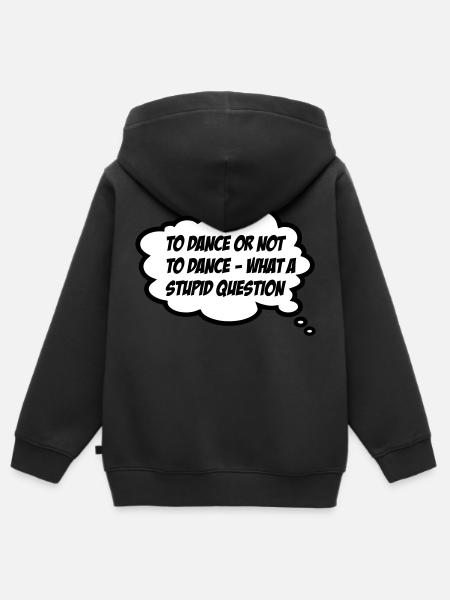 danser - Sweat Premium à capuche zippé enfant bio - noir