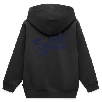 Evolution - Kinder Premium Organic Zip Hoodie - Schwarz - Hinten - AI Model Kid Male (0cm)