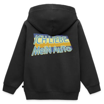Auto Mein Auto - Kinder Premium Organic Zip Hoodie - Schwarz - Hinten - AI Model Kid Male (0cm)