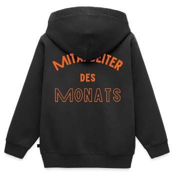 Mitarbeiter des Monats - Kinder Premium Organic Zip Hoodie - Schwarz - Hinten - AI Model Kid Male (0cm)