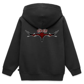 Tribal pentagram - Kinder Premium Organic Zip Hoodie - Schwarz - Hinten - AI Model Kid Male (0cm)