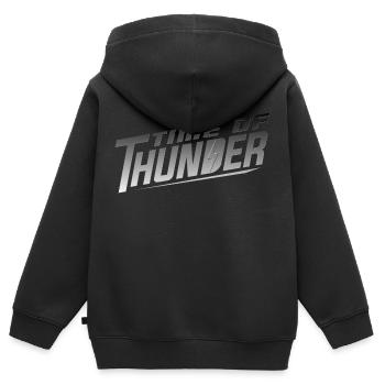 METAL POWER - Kinder Premium Organic Zip Hoodie - Schwarz - Hinten - AI Model Kid Male (0cm)