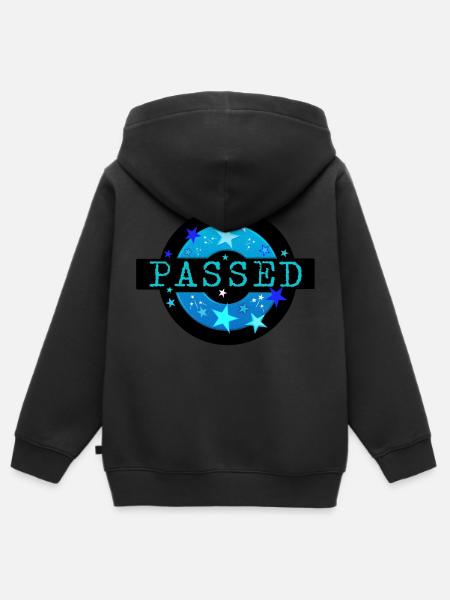 Bestanden Prüfung bestanden Abi - Hoodie Premium med dragkedja barn ekologisk - svart
