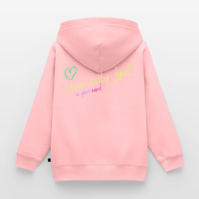 Motivation - without limits / no limits Kids Premium Organic Zip-up Hoodie