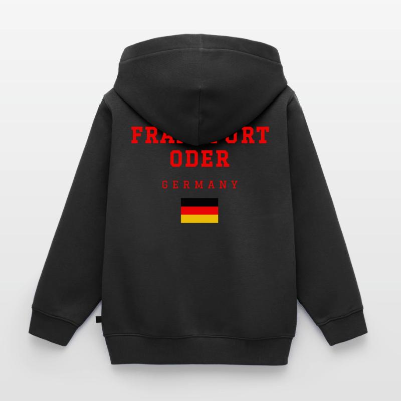 Frankfurt Oder Deutschland Kinder Premium Organic Zip Hoodie
