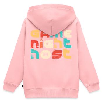 Gamenight Host - Kids Premium Organic Zip-up Hoodie - rose - Back - AI Model Kid Female (0cm)