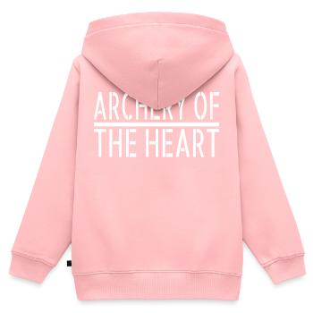 birthday present idea awesome romanticism archery - Kids Premium Organic Zip-up Hoodie - rose - Back - AI Model Kid Female (0cm)