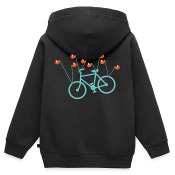 Fail bike - Kids Premium Organic Zip-up Hoodie - black - Back - AI Model Kid Male (0cm)