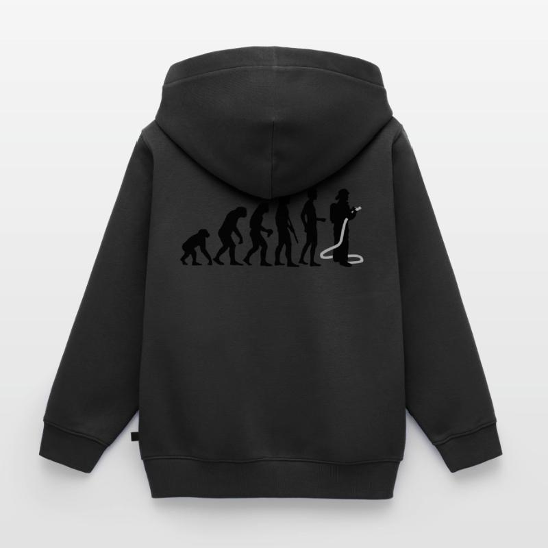 evolution firefighter Kids Premium Organic Zip-up Hoodie