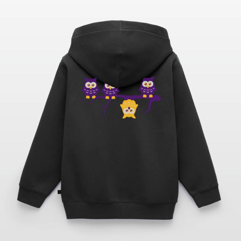 Be different 4 owls Abdulazeez differ Kids Premium Organic Zip-up Hoodie