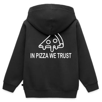 Fun Fun Drôle - Sweat Premium à capuche zippé enfant bio - noir - Dos - AI Model Kid Male (0cm)