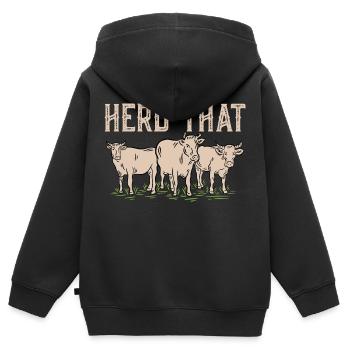 Stove That Farm Animal Cattle Farmer - Kids Premium Organic Zip-up Hoodie - black - Back - AI Model Kid Male (0cm)