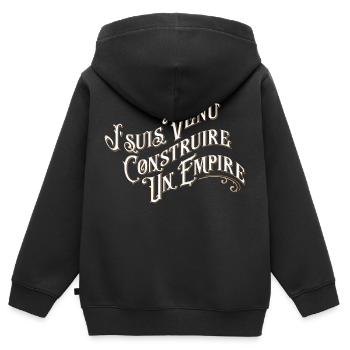 Je suis venu construire un empire - Sweat Premium à capuche zippé enfant bio - noir - Dos - AI Model Kid Male (0cm)