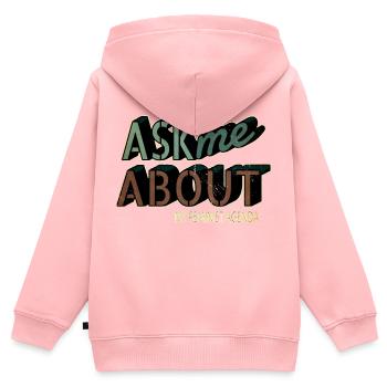 2019 women obama birthday present idea - Kinder Premium Organic Zip Hoodie - Rosa - Hinten - AI Model Kid Female (0cm)