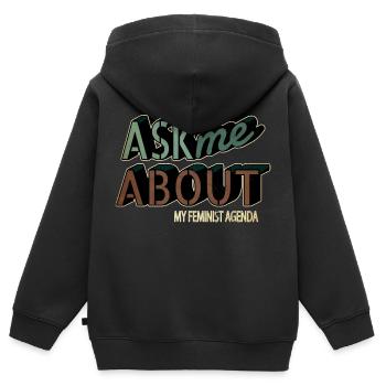 2019 women obama birthday present idea - Kids Premium Organic Zip-up Hoodie - black - Back - AI Model Kid Male (0cm)