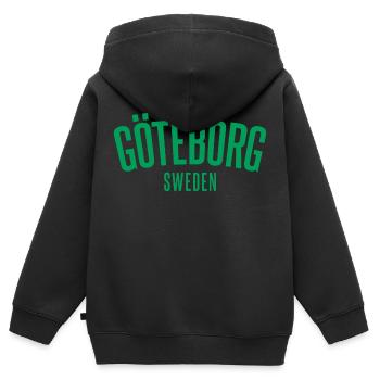 Göteborg Nous n’abandonnons jamais - Sweat Premium à capuche zippé enfant bio - noir - Dos - AI Model Kid Male (0cm)