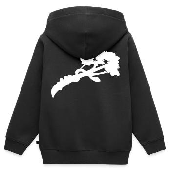 Safari Zoo Animal Safari Zoo - Sweat Premium à capuche zippé enfant bio - noir - Dos - AI Model Kid Male (0cm)