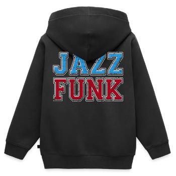 Jazz Funk Grunge - Sweat Premium à capuche zippé enfant bio - noir - Dos - AI Model Kid Male (0cm)