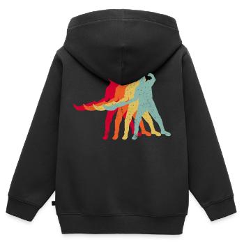 Jai Alai Sport Jai Alai Player - Kids Premium Organic Zip-up Hoodie - black - Back - AI Model Kid Male (0cm)