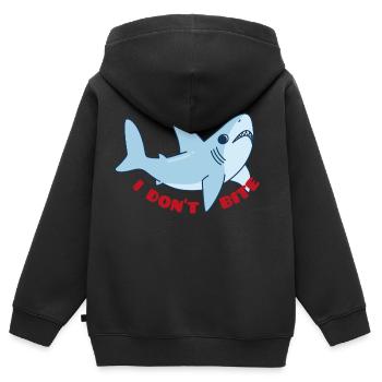 Meerestiere - Kinder Premium Organic Zip Hoodie - Schwarz - Hinten - AI Model Kid Male (0cm)