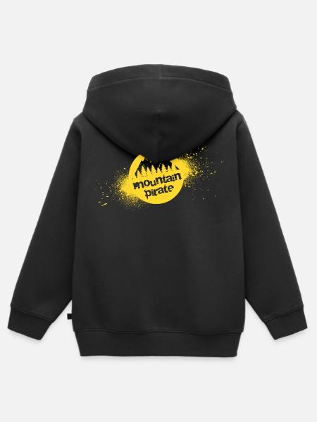 Bergpirat - Kinder Premium Organic Zip Hoodie - Schwarz