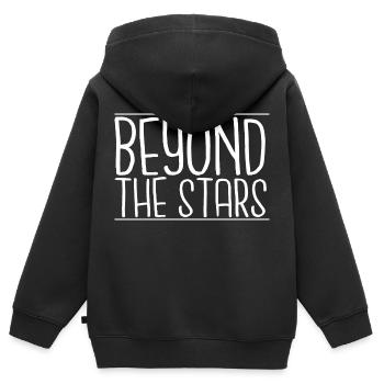 Découvertes cosmiques Espace Communauté Astronomie - Sweat Premium à capuche zippé enfant bio - noir - Dos - AI Model Kid Male (0cm)
