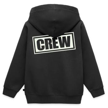 crew - Kids Premium Organic Zip-up Hoodie - black - Back - AI Model Kid Male (0cm)
