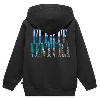 Fuerteventura Kanaren Kanarische Inseln Spanien - Kinder Premium Organic Zip Hoodie - Schwarz - Hinten - AI Model Kid Male (0cm)