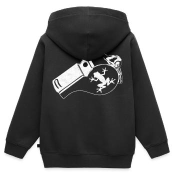 Whistle - Kids Premium Organic Zip-up Hoodie - black - Back - AI Model Kid Male (0cm)