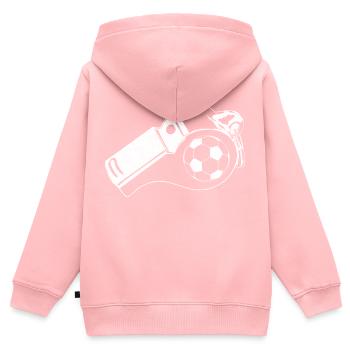 Whistle - Kids Premium Organic Zip-up Hoodie - rose - Back - AI Model Kid Female (0cm)