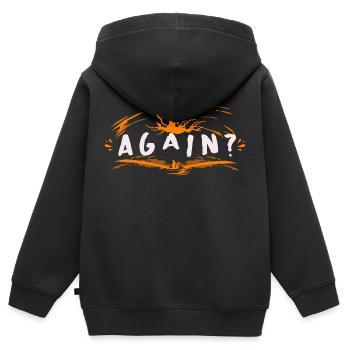 Encore - Sweat Premium à capuche zippé enfant bio - noir - Dos - AI Model Kid Male (0cm)