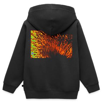 Saleté - Sweat Premium à capuche zippé enfant bio - noir - Dos - AI Model Kid Male (0cm)