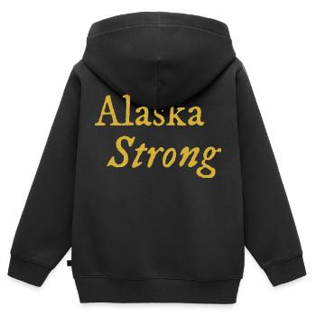 Alaska Fort - Sweat Premium à capuche zippé enfant bio - noir - Dos - AI Model Kid Male (0cm)