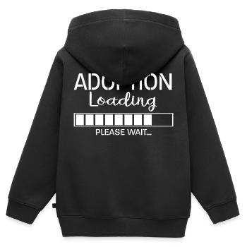 Chargement de l’adoption - Sweat Premium à capuche zippé enfant bio - noir - Dos - AI Model Kid Male (0cm)
