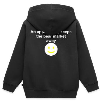 - 70 % Day of the dead - Kinder Premium Organic Zip Hoodie - Schwarz - Hinten - AI Model Kid Male (0cm)