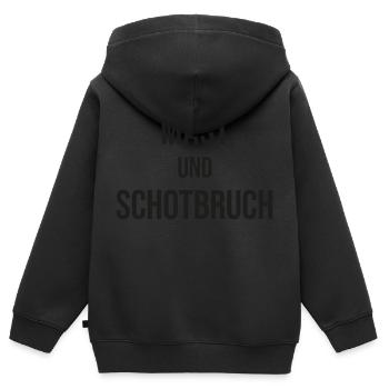 Mast und Schotbruch - Kinder Premium Organic Zip Hoodie - Schwarz - Hinten - AI Model Kid Male (0cm)