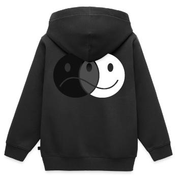 In a good mood or in a bad mood - Kids Premium Organic Zip-up Hoodie - black - Back - AI Model Kid Male (0cm)