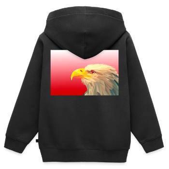 Aigle. - Sweat Premium à capuche zippé enfant bio - noir - Dos - AI Model Kid Male (0cm)