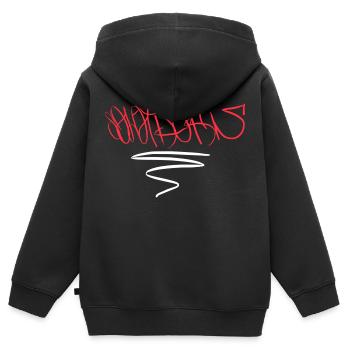Solothurn Hoodie - Kinder Premium Organic Zip Hoodie - Schwarz - Hinten - AI Model Kid Male (0cm)