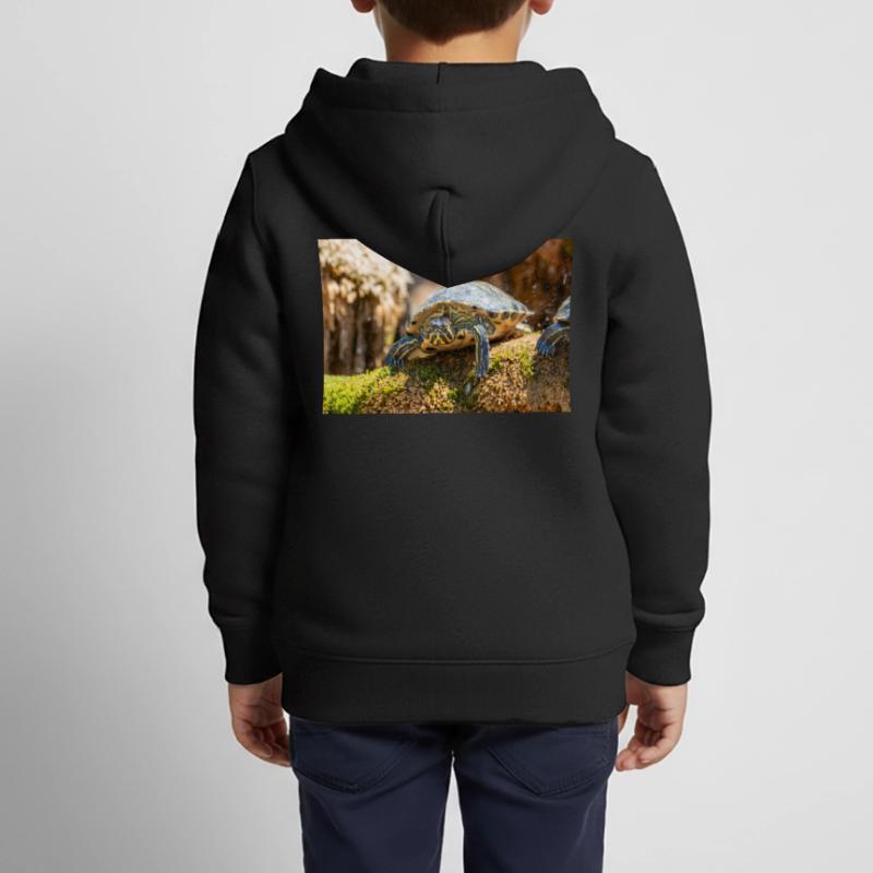 Gelbbauch-Slider Trachemys scripta scripta Kinder Premium Organic Zip Hoodie