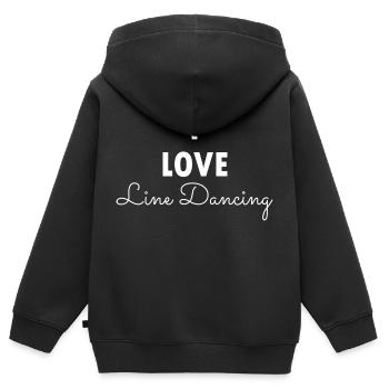 Dancing Dance Music - Kinder Premium Organic Zip Hoodie - Schwarz - Hinten - AI Model Kid Male (0cm)