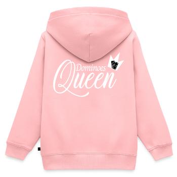 Domino Königin Domino spielen Mexikanisches Domino - Kinder Premium Organic Zip Hoodie - Rosa - Hinten - AI Model Kid Female (0cm)