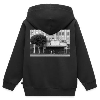 Théâtre du Pacifique - Sweat Premium à capuche zippé enfant bio - noir - Dos - AI Model Kid Male (0cm)