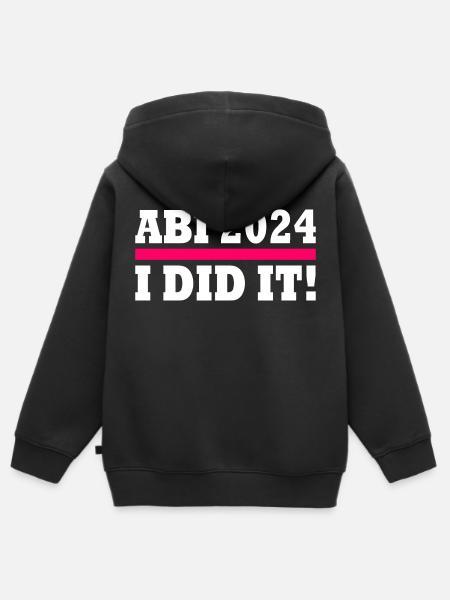 Abi 2024 - Kinder Premium Organic Zip Hoodie - Schwarz